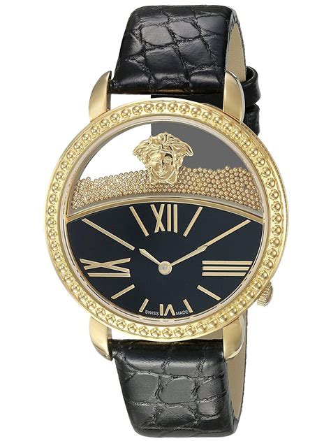 versace black watch woman|Versace watches for women sale.